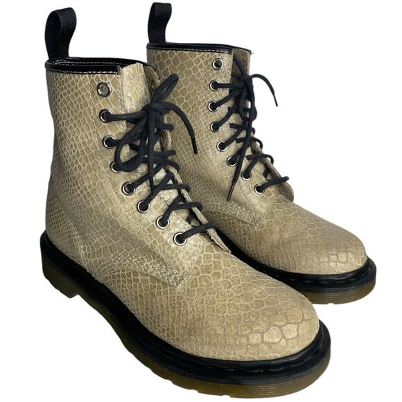 DR. MARTENS, DOC MARTENS PASCAL LEATHER BOOTS SHOES WOMEN'S SIZE 6 - Picture 4 of 10